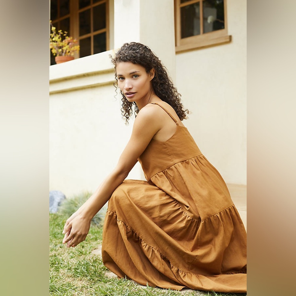 Rust maxi dress